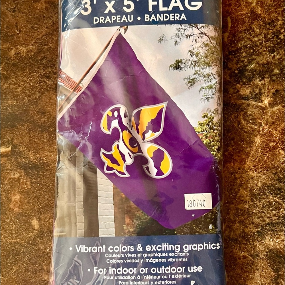 LSU 3x5 House flag NEW
